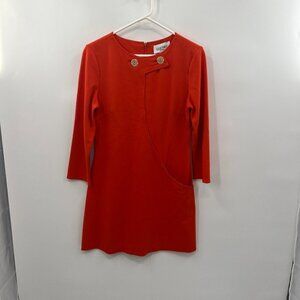 Elizabeth McKay New York Orange dress Size 6